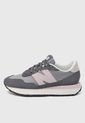 Tenis Lifestyle Negro-Gris-Rosa New Balance 237 de New Balance