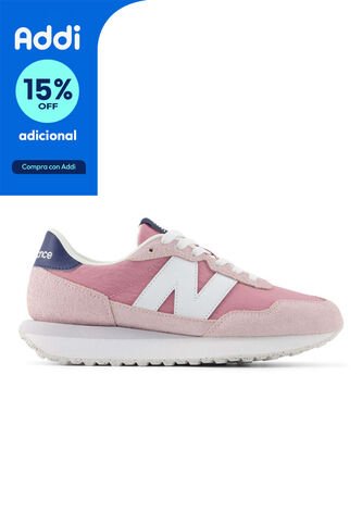 Tenis New Balance 237 Mujer-Rosa/Blanco New Balance