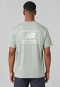 Camiseta new balance Woven Label Verde de New Balance