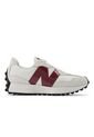Tenis New Balance 327 Mujer-Blanco/Vino Tinto de New Balance