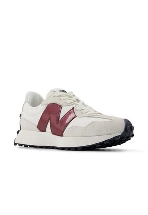 Tenis New Balance 327 Mujer-Blanco/Vino Tinto