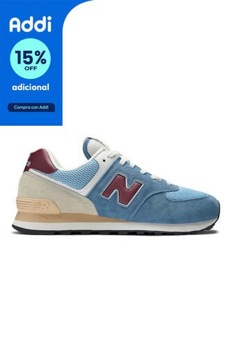Tenis New Balance 574 Hombre-Azul New Balance