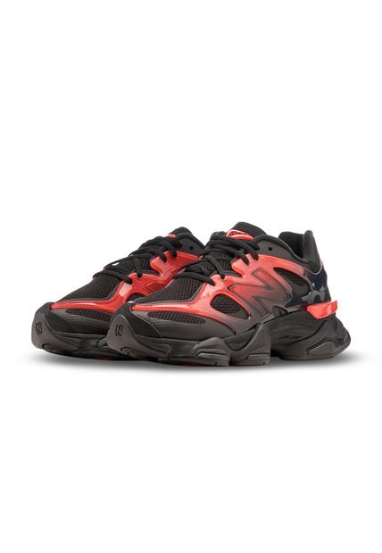 Tenis Deportivos New Balance Original 9060 Negro/Rojo Hombre