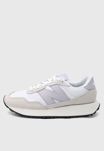 Tenis Lifestyle Marfil-Gris-Lila New Balance 237