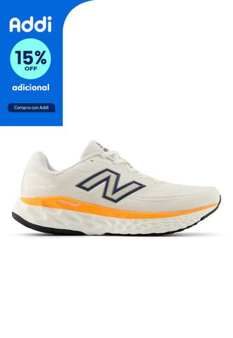 Tenis New Balance Fresh Foam X Evoz V4 Mujer-Blanco/Naranja New Balance