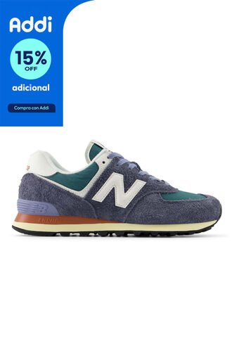 Tenis New Balance 574 Hombre-Morado/Verde New Balance
