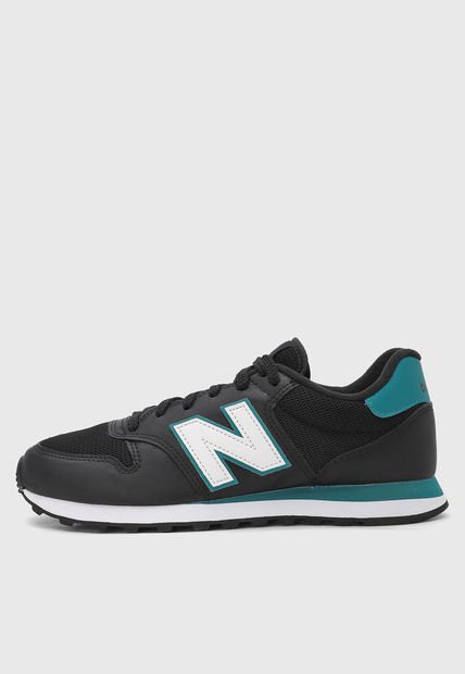 Tenis Lifestyle Negro-Verde-Blanco New Balance 500 v2
