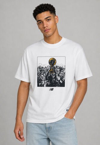Camiseta new balance Hoops Championship Graphic Marfil New Balance