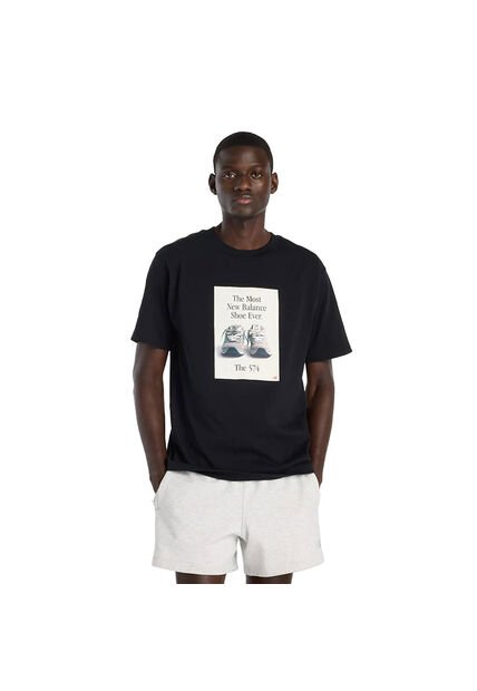 Camisa Deportiva New Balance Originals Graphics Negro Hombre