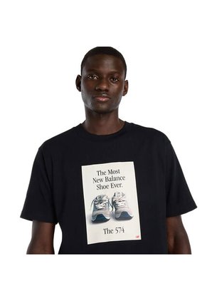 Camisa Deportiva New Balance Originals Graphics Negro Hombre