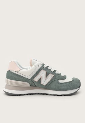 Tenis Lifestyle Verde Oliva-Marfil-Beige New Balance 574 v2