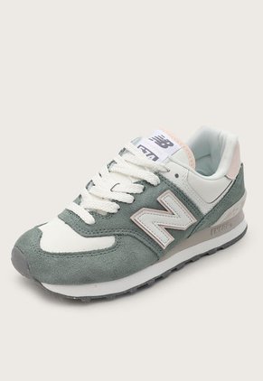 Tenis Lifestyle Verde Oliva-Marfil-Beige New Balance 574 v2