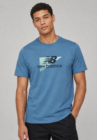 Camiseta new balance Heathertech Azul New Balance