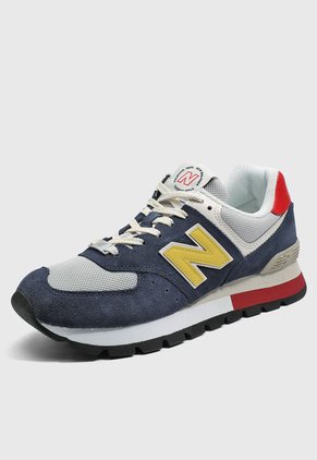 Tenis Lifestyle Azul-Gris-Amarillo New Balance 574