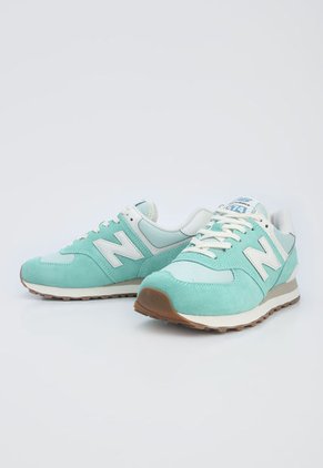 Tenis Lifestyle Verde Menta-Beige-Blanco New Balance 574