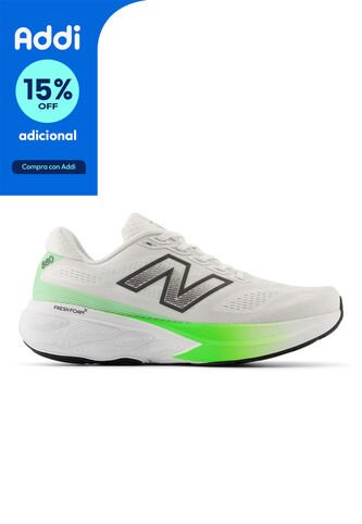 Tenis New Balance 880 Hombre-Blanco/Verde New Balance