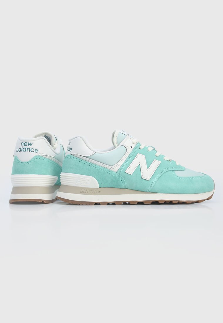 New balance 574 verde menta sales