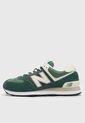 Tenis Lifestyle Verde Oscuro-Marfil-Beige New Balance 574 de New Balance