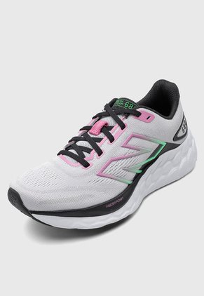 Tenis Running Gris Claro-Rosa-Negro New Balance Fresh Foam 680 v8