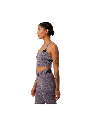 Tops New Balance Originales Sport Relentless Crop Lila Mujer