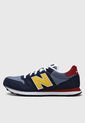 Tenis Lifestyle Azul-Amarillo-Blanco-Rojo New Balance 500 de New Balance