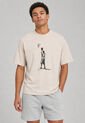 Camiseta new balance Hoops Player  Beige de New Balance