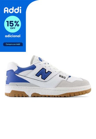 Tenis New Balance 550-Blanco/Azul New Balance