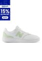 Tenis New Balance Bb80 Mujer-Blanco/Verde de New Balance