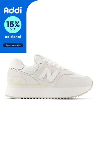 Tenis New Balance 574 Plus Mujer-Beige New Balance