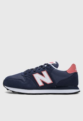 Tenis Lifestyle Azul Navy-Salmón-Negro New Balance 500 v2