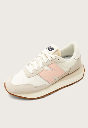 Tenis Lifestyle Marfil-Gris-Rosa New Balance 237