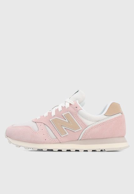 Tenis Lifestyle Rosa-Blanco-Beige New Balance 373