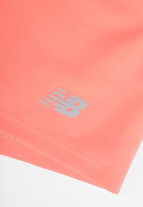 Pantaloneta Running new balance Sport Essential 5" Naranja Neón