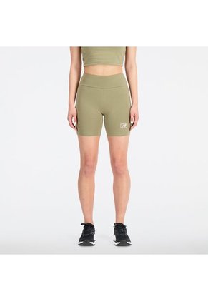 Pantaloneta New Balance Original Essentials Verde Mujer