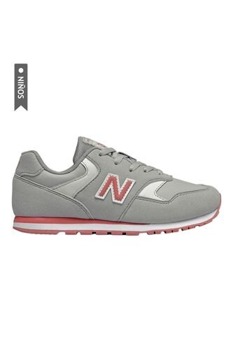 Tenis New Balance 393 Para Niños-Gris Claro New Balance