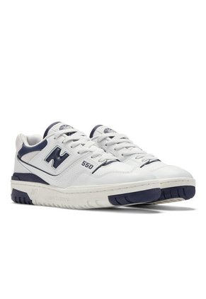 Tenis New Balance 550 Color Blanco - Navy Para Mujer