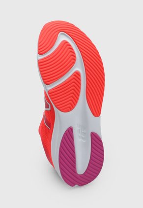 Tenis Running Naranja Neón-Violeta-Rojo New Balance DRFT