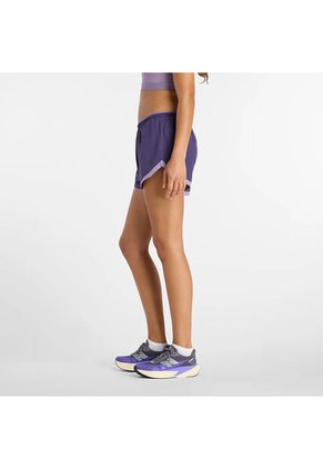 Pantaloneta New Balance Original Essential Morado Para Mujer