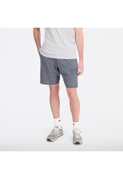 Pantaloneta New Balance Original Tenacity Gris Para Hombre