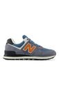 Tenis New Balance 574-Azul/Naranja de New Balance