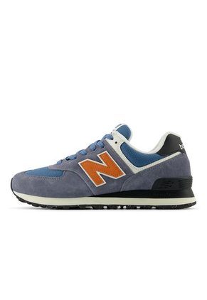 Tenis New Balance 574-Azul/Naranja
