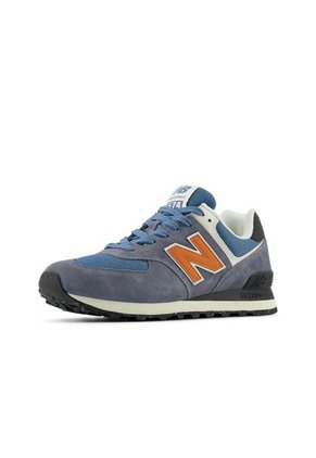 Tenis New Balance 574-Azul/Naranja