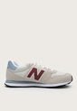 Tenis Lifestyle Beige-Nude-Borgoña New Balance 500 de New Balance