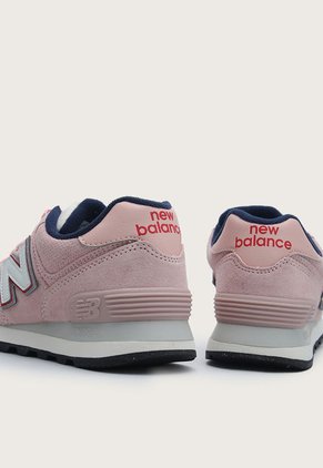 Tenis Lifestyle Rosa-Rojo-Azul Navy New Balance 574
