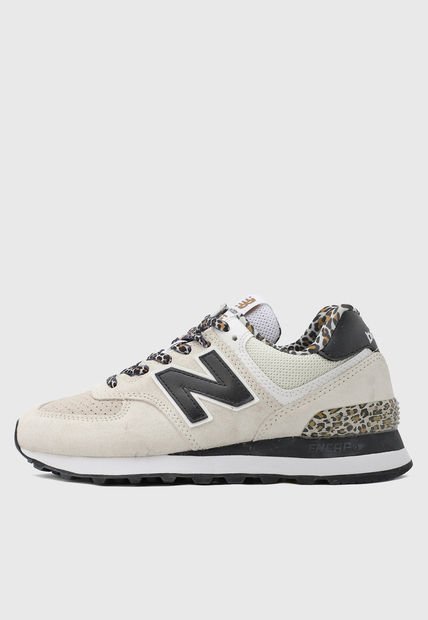 Tenis Lifestyle Beige-Blanco-Negro New Balance 574 v2