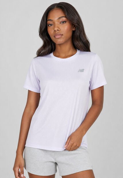 Camiseta Training new balance Athletics Lila Claro