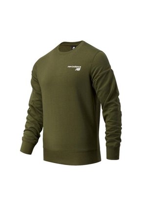 Sueter New Balance Classic Core Crew Para Hombre-Verde
