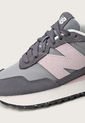 Tenis Lifestyle Negro-Gris-Rosa New Balance 237 de New Balance