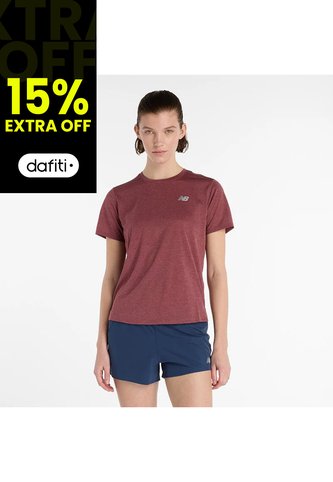 Camisa Deportiva New Balance Originales Athletics Rojo Mujer New Balance