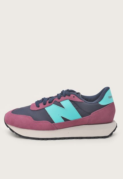 Tenis Lifestyle Borgoña-Turquesa-Navy New Balance 237